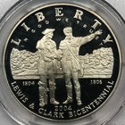 2004 P Proof Lewis   Clark Bicentennial Silver Dollar Pcgs Pr-70 Dcam