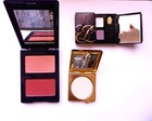 Estee Lauder Lot  3  Gold Powder Compact Lucidity Eyeshadow Blush Vintage