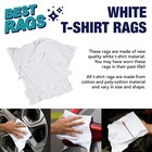 White Knit Cleaning Rags - Premium T-shirt Absorbent Multipurpose  Size Options