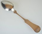 Antique E d Kinsey Coin Silver Table Serving Spoon - 8 3 4  - 51 Grams - C1850 s