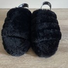 Ugg Australia Fluff Yeah Women s Slide Sandal Black Size 5 Us 37 Eu Elastic