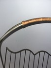 Vintage Mid Century Modern Magazine Rack Rattan   Metal Mcm Eames