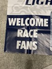 New Nascar Welcome Race Fans Busch Light Banner Sign Beer Man Cave Car Racing