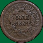 1851 Braided Hair Large Cent Good G Coin  35693