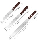 Puckway Straight Cake Icing Spatula Set Of 3 6    8    10  Spatulas