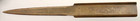 Vtg 1930 s Brass Advertising Letter Opener  King Collection Bureau  Saginaw Mi