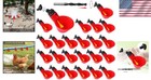 Chicken Waterer Cups 12 Pack Automatic Poultry Drinker Diy Quail Duck Bird Fe   