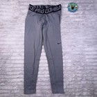 Nike Pro Combat Men   s Xl Ankle Compression Pants Gray Infrared Football Sports