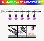 96ft Rgb Led String Lights Outdoor  Dimmable Color Changing Waterproof Patio Lig