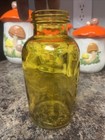 Vintage Apothecary Jar Medicine Bottle 1 2 Kg Yellow Glass 