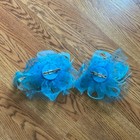 Lot 2 Blue Feather Mesh Flower Fascinator Hair Clips  Beaded Wedding Formal