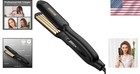Titanium Ceramic Hair Crimper For Voluminous Waves - Fast Heating   Travel Ready