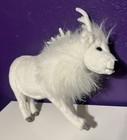 Hansa Christmas Reindeer White 19  Plush Stuffed Animal New With Tags Rare