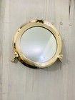 Solid Brass Nautical Porthole Mirror Ship Navigation Wall D  cor Ship Window Gift