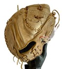 Vintage Hutch C268 Baseball Glove Catchers Mitt Exl Design Korea Tanned Leather