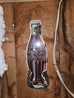 Vintage Coca-cola Porcelain Bottle Sign     Cookie Cutter Style Advertising