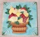 Antique Porcelain Tiles     Vintage Decorative Ceramic Tiles     Rare Collectible