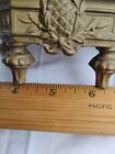 Antique Miniature Gilt Metal Ornate Display Cabinet Curved Glass French Depose