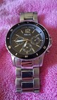 Relic Men s Stainless Steel Sport Wristwatch Black Dial Quartz Date Day Analog