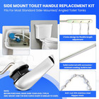 2 Pack Toilet Handle Replacement Kit  Universal Front Mount Toilet Flush Lever R