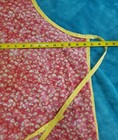 Vintage 1970 s Farmhouse Women s Full Apron Red Pink Yellow Cottage Granny Trad