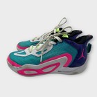Nike Jordan Tatum 1 Basketball Shoes Youth Size 5y Pink Wave Runner Fv0172 400