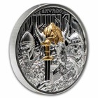 2026 Cook Islands 3 Oz Silver Savage Vikings Proof  w  Box   Coa  Sealed Nib