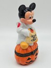 Vintage Disney Mickey Mouse October Halloween Ghost Hinged Box Figure Vtg