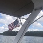 Hypoth Small American Us Anchor Boat Flag 12x18 Inch Sewn Stripes- Embroidered