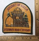 Vintage Smokey The Bear Patch Please Be Careful Protect Our Forests Nos