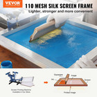 6 Pieces Aluminum  10x14inch Silk Screen Frame With 110 Count High Tensio