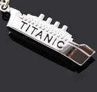 Titanic Necklace 2  Rms Titanic Charm 3-d Style 21  Real Silver Plated Chain New