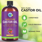 Castor Oil Usp Grade Organic Cold Pressed Pure Hexane Free 20 Oz