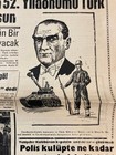 Mustafa Kemal Ataturk Cover Newspaper 1973 Rare National Day