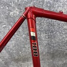 Vintage Bridgestone 100 Road Bike Frame 59cm Red Lugged Steel 27 130 Quill Post