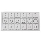 Universal Nitrile Rubber O-ring Assortment Set Gasket Automotive Seal Sae Kit