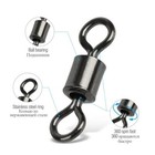 Fishing Swivel Bearing Connector Barrel Solid Ring 50 100pcs Rolling Tackle New