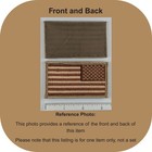 Reverse American Flag Patch - Subdued Desert Sand Tan - Hook Fastener Patch