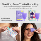 Menstrual Cup Soft Reusable Period Cup Large Purple Women