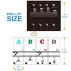 Piano Keyboard Stickers For 88 61 54 49 37 Key  Bold Large Letter Piano Stickers