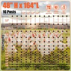 Electric Fence Netting  48  X 164  Electric Chicken Fence With 16 Posts 2 Spikes