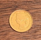 Philippines Filipinas 1866 1 Peso Gold Coin Low Mintage   1867 10 Cent Isabella