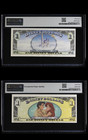 Disney Dollars Ariel Ursula Matching Low Serial  535 Pmg 64 Rare Pair