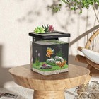 Eraark 1 5 Gal Betta Fish Tank Kit W filter  Led  Pump  Self-cleaning
