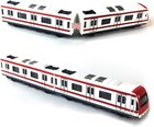 Train Modle  4pcs Car Set Alloy City Rail Subway Train Model 1 64 Scale Alloy Su