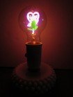 Vtg  Marked Aerolux Neon I Love You Heart   Flowers Light Bulb   Lamp