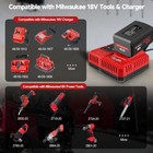 For Milwaukee For M18 18v 12 0ah Extended Lithium 48-11-1880 Battery   Charger