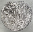 Rare Medieval Coin 1281 Kingdom Of Castile And Leon Obol King Alfonso X