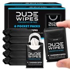 Flushable Travel Wipes  Unscented Pocket Packs  96 Count  Adult Hygiene Wipes