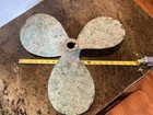Large 18 Inch Vintage 3 Blade Brass Boat Propeller Great Patina